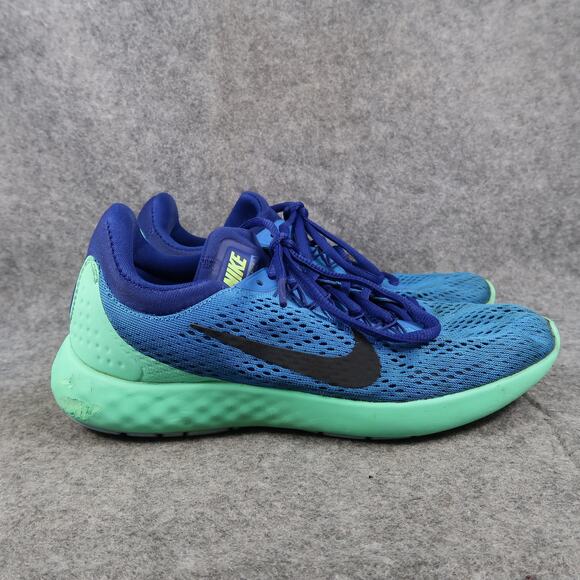 Nike Shoes Womens 8 Athletic Trainer Lunar Skyelux Sneakers Lace Up Running Blue - Picture 1 of 12